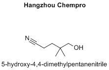 5-hydroxy-4,4-dimethylpentanenitrileChemical Formula: C7H13NO Exact Mass: 127.10 Molecular Weight: 127.18 m/z: 127.10 (100.0%), 128.10 (8.0%)