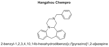 2-benzyl-1,2,3,4,10,14b-hexahydrodibenzo[c,f]pyrazino[1,2-a]azepine