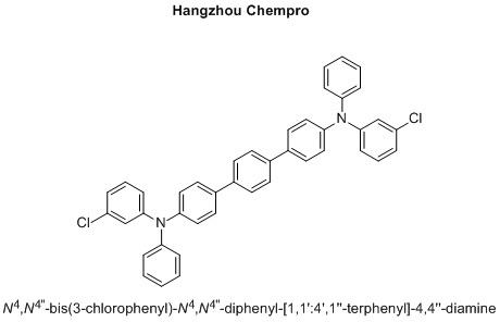 N4,N4''-bis(3-chlorophenyl)-N4,N4''-diphenyl-[1,1':4',1''-terphenyl]-4,4''-diamine